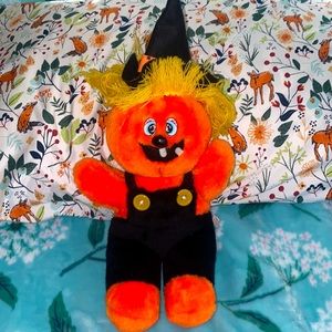 Halloween Scarecrow Plush VTG 1980s